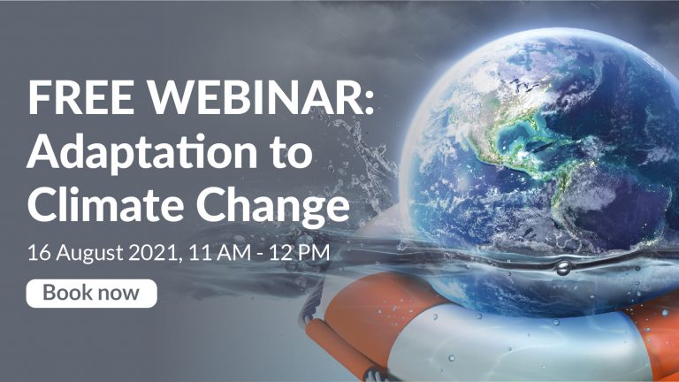 FREE WEBINAR ANNOUNCED IN ADAPTATION TO CLIMATE CHANGE