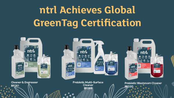 Jangro's ntrl range secures Global GreenTag Certification for three key products
